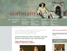 Tablet Screenshot of goethezeitportal.de